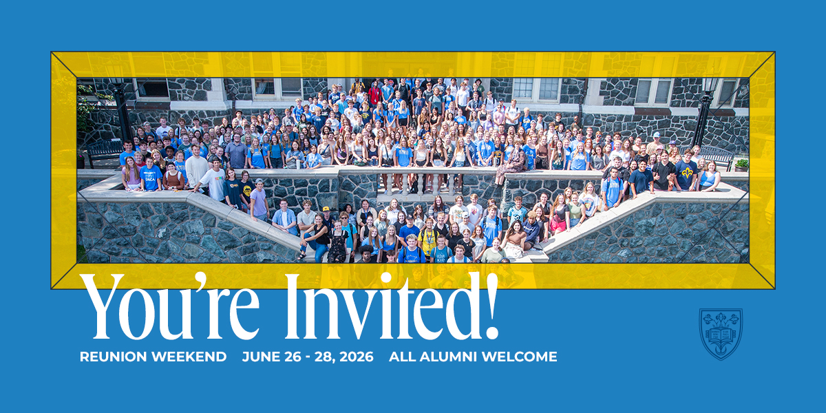 Aerial view of Tower Hall